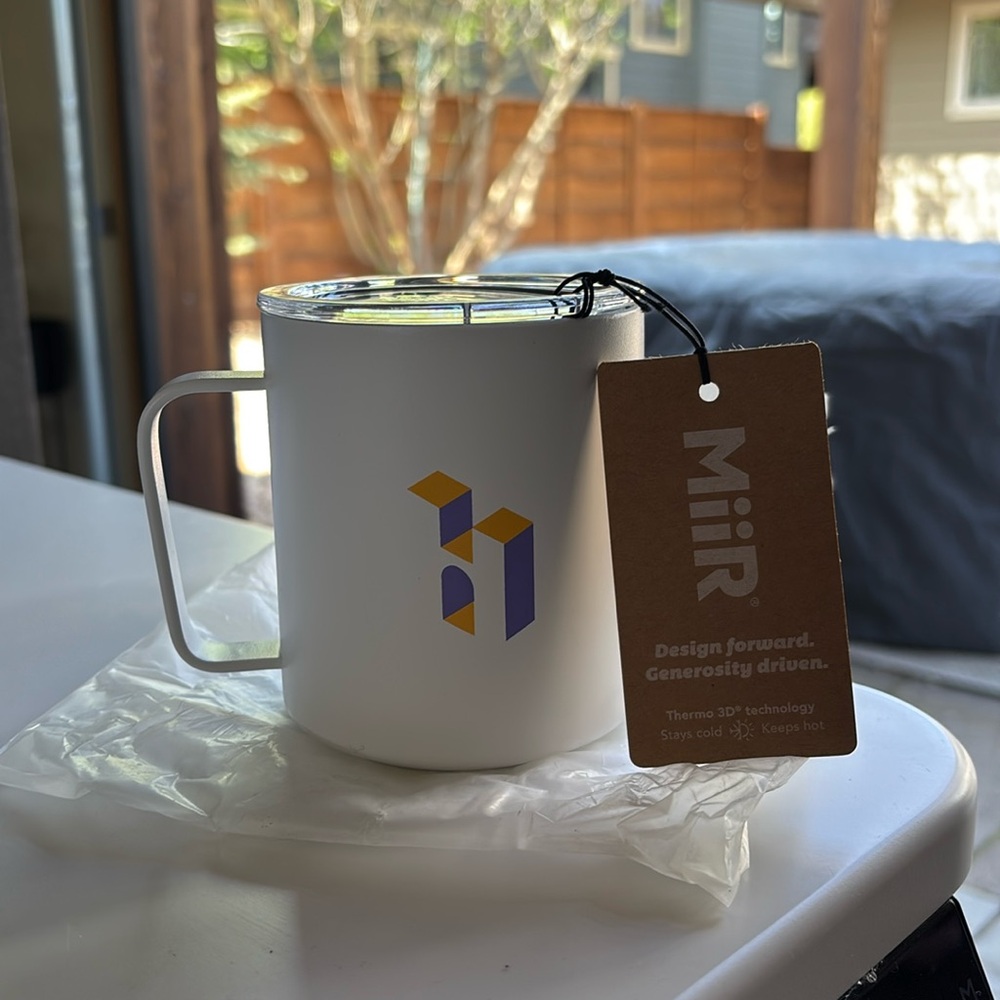 MiiR Camp Cup White Insulated Mug with Lid